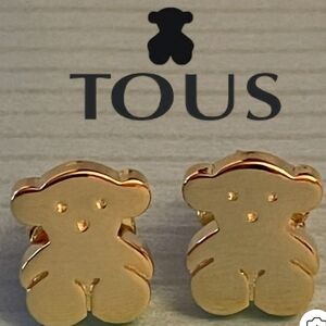 Tous Gold Bear-Shaped Earrings
